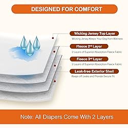 Pantula Washable Female Diapers (3 Pack) - Female