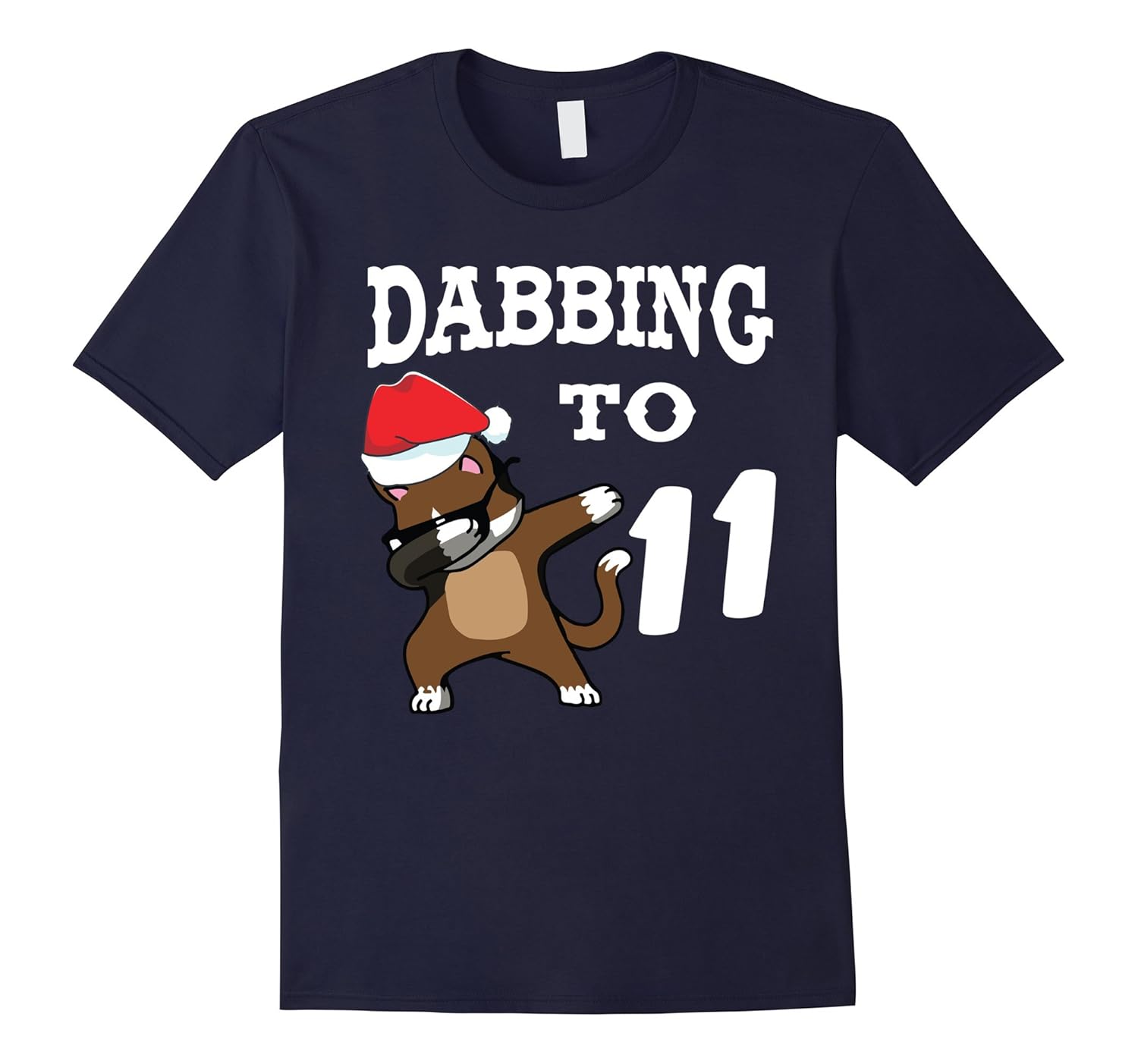 Cat Dabbing To 11 Years Old Happy Birhtday Kids T-Shirt-Rose