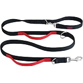 Halti Control Leash for Dogs | Black, 2m Length | Professional Training Leash to Stop Pulling | Perfect for Puppy Walks | Easy to Use | Double-Ended with Two Handles