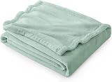 Bedsure Fleece Throw Blanket 150x200 Sage Green Microfibre Polyester