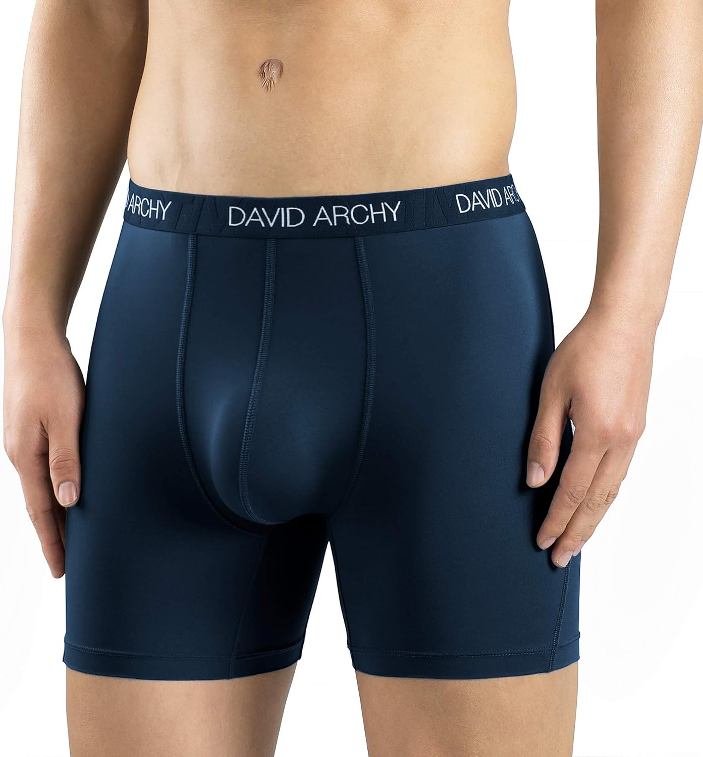 DAVID ARCHY 3 Pack Men's Ultra Soft Mesh Quick Dry Sports Underwear Breathable Boxer Briefs: Clothing