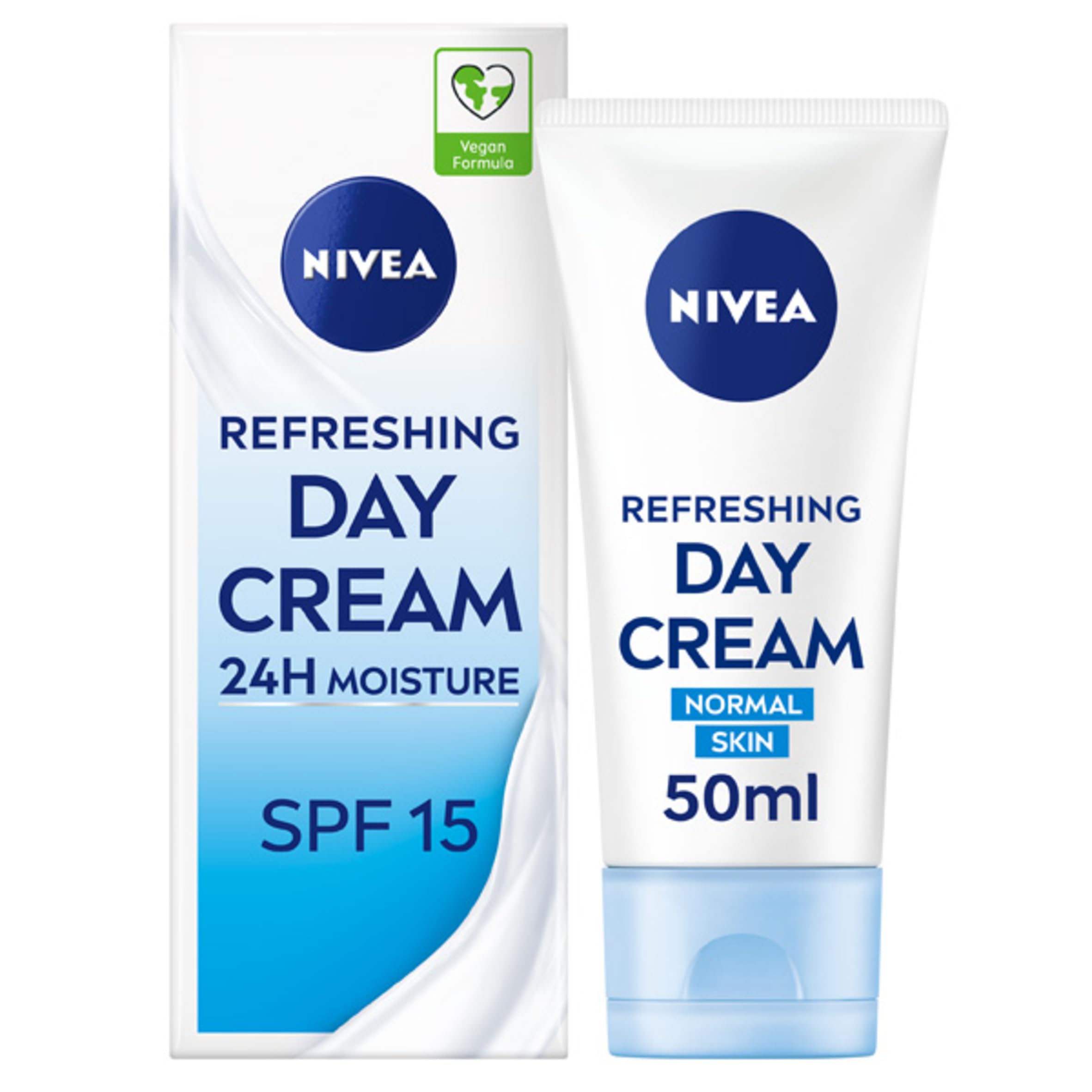 NIVEA Light Moisturising Day Cream, Hydrating Face Cream with Vitamin E, Skin Care Essentials, Intensive Moisturiser, 50 ml (Pack of 1) โ image 1