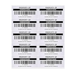 Custom Asset Tags - Asset Labels, 2 X