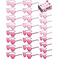 Chicpop 24 Pairs Heart Shaped Sunglasses for Women Bulk Glasses Party Favor Decoration Accessories Eyewear