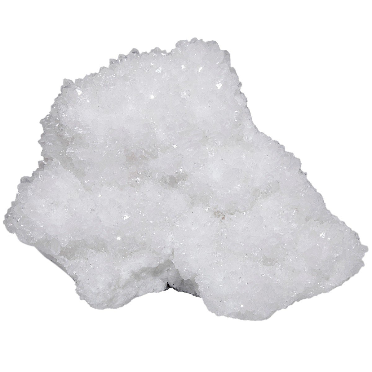 mookaitedecor Natural White Coral Crystal Rock Druzy Crystal Cluster Specimen Room Desk Decor White Crystal for Fish Tank Plant Pot Decor, Healing Crystal Gift Raw Crystals and Gemstones 100-150g