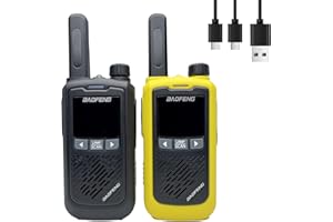 BAOFENG Walkie Talkies Long Range for Kids Adults Radio BF-T17 FRS Two-Way Radios with 1500mAh Rechargeable Type-C Battery Ha
