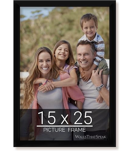 Amazon.com - ArtToFrames 15x25 Inch Black Picture Frame, This 1.25