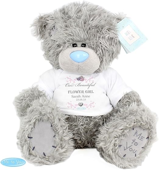 personalised flower girl teddy