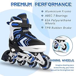 Nattork Roller Skates for Boys with Full Light up