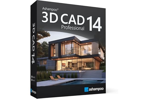 3D CAD 14 PRO – Software for professional 3D and 2D building and house design, including electrical planning for Windows 11, 10