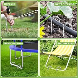 Rebar-Stakes-12-Inch-U-Shaped, Trampoline Stakes