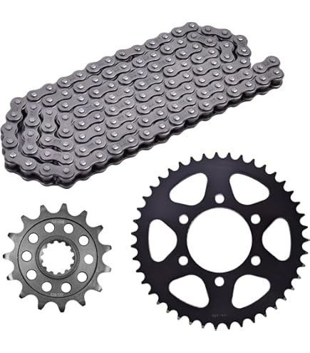 セット売り Amazon.com: Caltric O-Ring Blue Drive Chain & Sprockets Kit