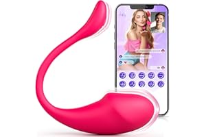 ECRVOM Wearable Panty Vibrator Sex Toys, App & AI Fun Remote Control G Spot Dildo Vibrators with 10 Vibrations,Long Distance 