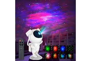 JERYSWET Astronaut Galaxy Light Projector, Space Buddy Projector Night Light for Bedroom with Remote Control and Timer, Astro Alan Star Ceiling Projector for Kids Adults