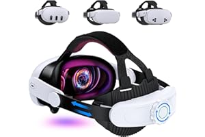 SVETAECHO Comfort Head Strap Compatible with Meta Quest 3S/Quest 2/Quest 3 Head Strap, Adjustable Elite Strap Support for Meta Quest 3 Accessories
