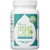 Manitoba Harvest Hemp Oil Essential Fatty Acid Supplement 1000 mg. - 60 Capsules, 2 pack