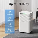 HUMILABS Dehumidifier 12L/Day 15-30m² 2L Tank 24H Timer Sleep Mode view 2