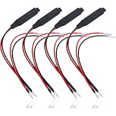 IHOTDER 4PCS Motorcycle Turn Signals LED Resistor,10W 12V Load Resistors LED Turn Signal,Universal Motorcycle Accessories Single Side Lead Decoder Resistor