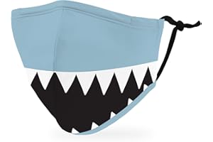 WEDDINGSTAR 3-Ply Kid's Washable Cloth Face Mask Reusable and Adjustable with Filter Pocket