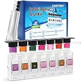 EASYTEST 7 in 1 Pool Test Kit, Accurate Test Kits for Pool, Spa &amp; Hot Tub | 10 Sets Pool Testing Kit for Total Chlorine, Free Chlorine, Bromine, Total Hardness, Total Alkalinity, pH &amp; Cyanuric Acid