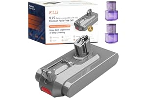 ELO V11 V15 Replacement Battery for Dyson V11/V15 Vacuums (Red Click-in Battery Version)/Animal/Total Clean/Pro/Torque Drive/