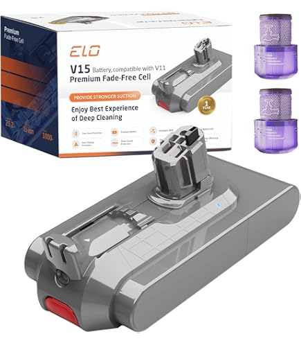 Dyson V11 バッテリー　純正　ほぼ未使用 Amazon.com: ELO Dyson V11 V15 Battery with Trigger Lock 5000mAh