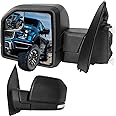 For Ford F150 Side Mirror Replacement Fits F150 Left Driver Side Mirror | Fits Ford F150 2015 2016 2017 2018 2019 2020 Side View Mirror | 6 PINS | FO1320556 | w/Heated Turn Signal Light