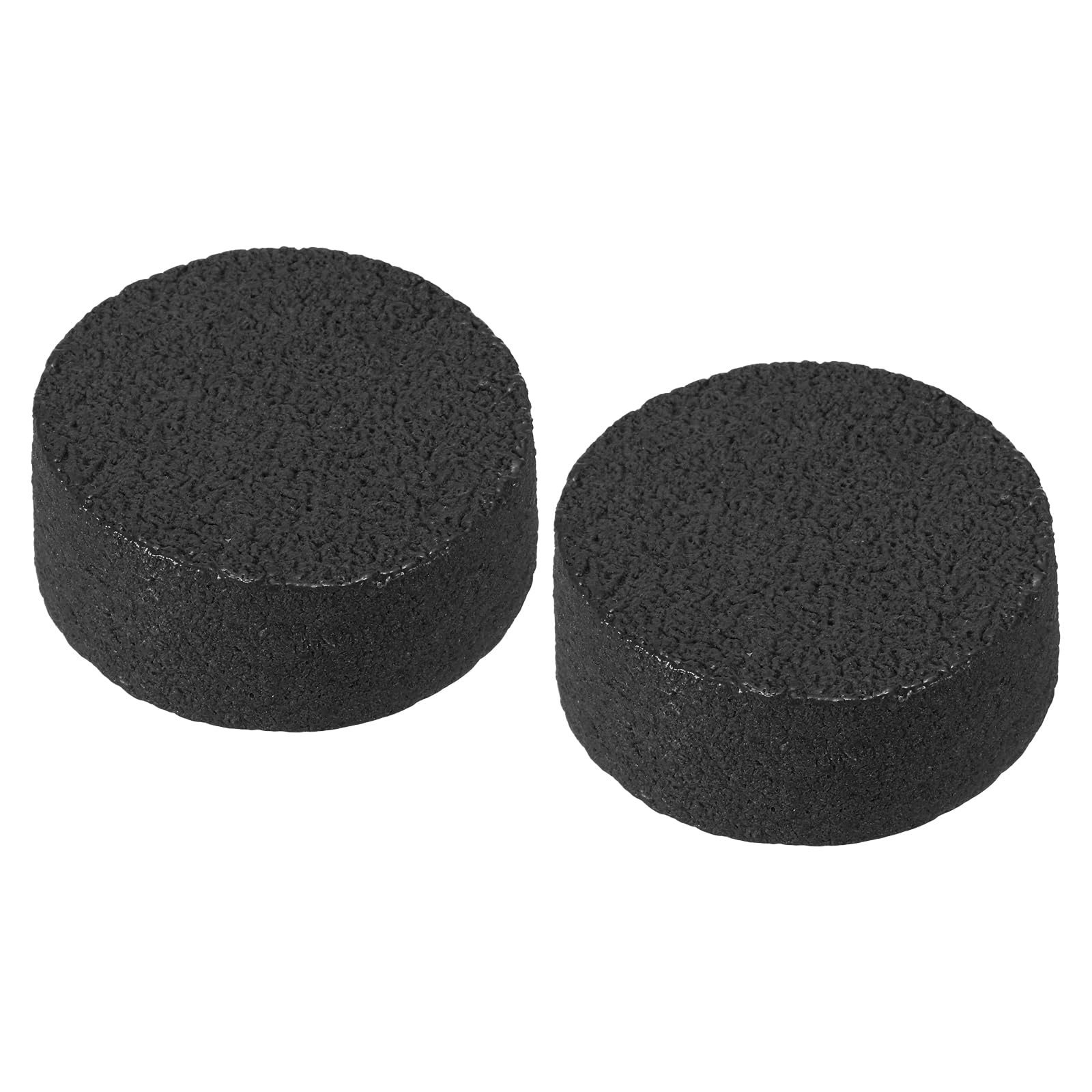 PATIKIL 5x5x2.5cm Pickleball Paddle Eraser,2 Pcs Round Rubber Pickleball Racket Dust Remover Bar Cleaner,Black