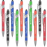 Jetec 15 Pcs Teacher Appreciation Pens Inspirational Motivational Ballpoint Pens Teacher Appreciation Gifts in Bulk End of Year Student Greeting Gifts for Women Men Back to School
