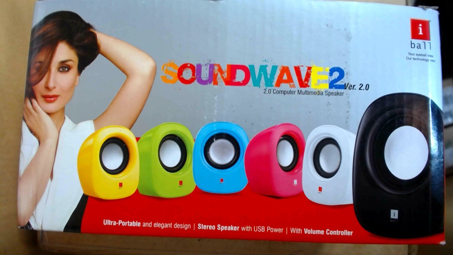 iball soundwave 2 2.0 channel multimedia speakers