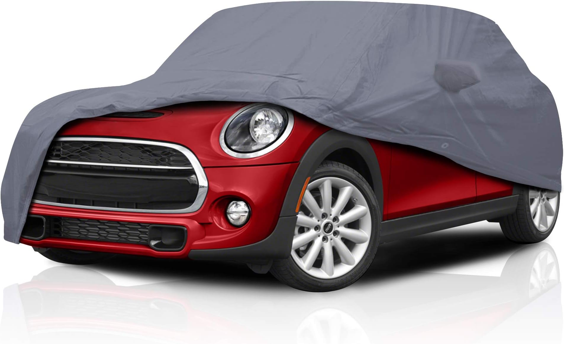5 Layer Custom Fit Cover for Mini Cooper S 2014-2024 Durable Dustproof Full Coverage Windproof with Mirror Pockets