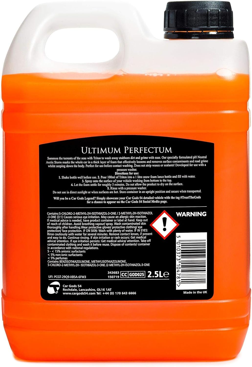 Car Gods Triton Arctic Storm Snow Foam Shampoo, 2.5 L, 2.5 l (Pack of 1) - Image 3