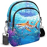 sagacitrix Shark Crossbody Purse for Women Casual Cell Phone Bag Waterproof Shoulder Bags Travel