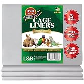 HA SHI Bird Cage Liners, 120 Unscented Newsprint Sheets, 31 x 21.5 in Large | 120 unscented newsprint sheets, 31 x 21.5 in. Large ink-free liners for bird cages and small pet enclosures. Trim to fit.