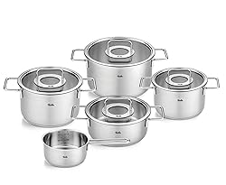 Fissler Pure Collection Stainless Steel 9 piece Set