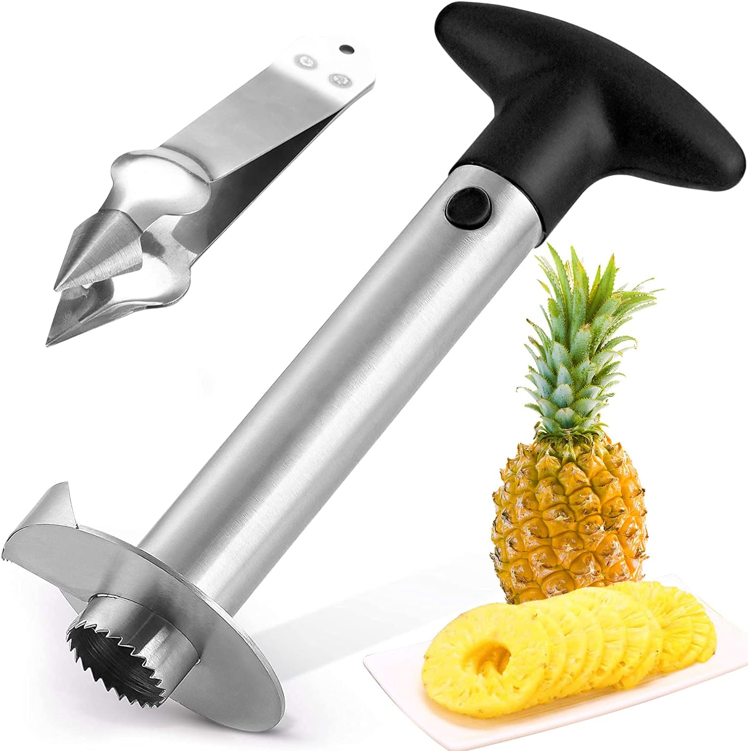 Pineapple Corer Remover, Stainless Steel Pineapple Core Remover Tool
