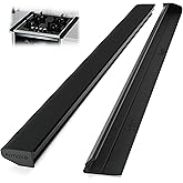 Stove Gap Covers 25” (2 Pack) - Fits Gaps 0.2"-1" (5-25mm), Stove Gap Filler Between Stove and Counter, Self-Leveling 4mm Thi