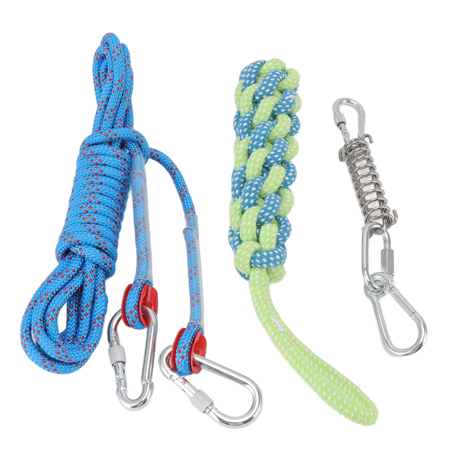 Spring Pole Dog Rope Toy, Stainless Steel Spring Dog Bungee Cord for Outdoor Play