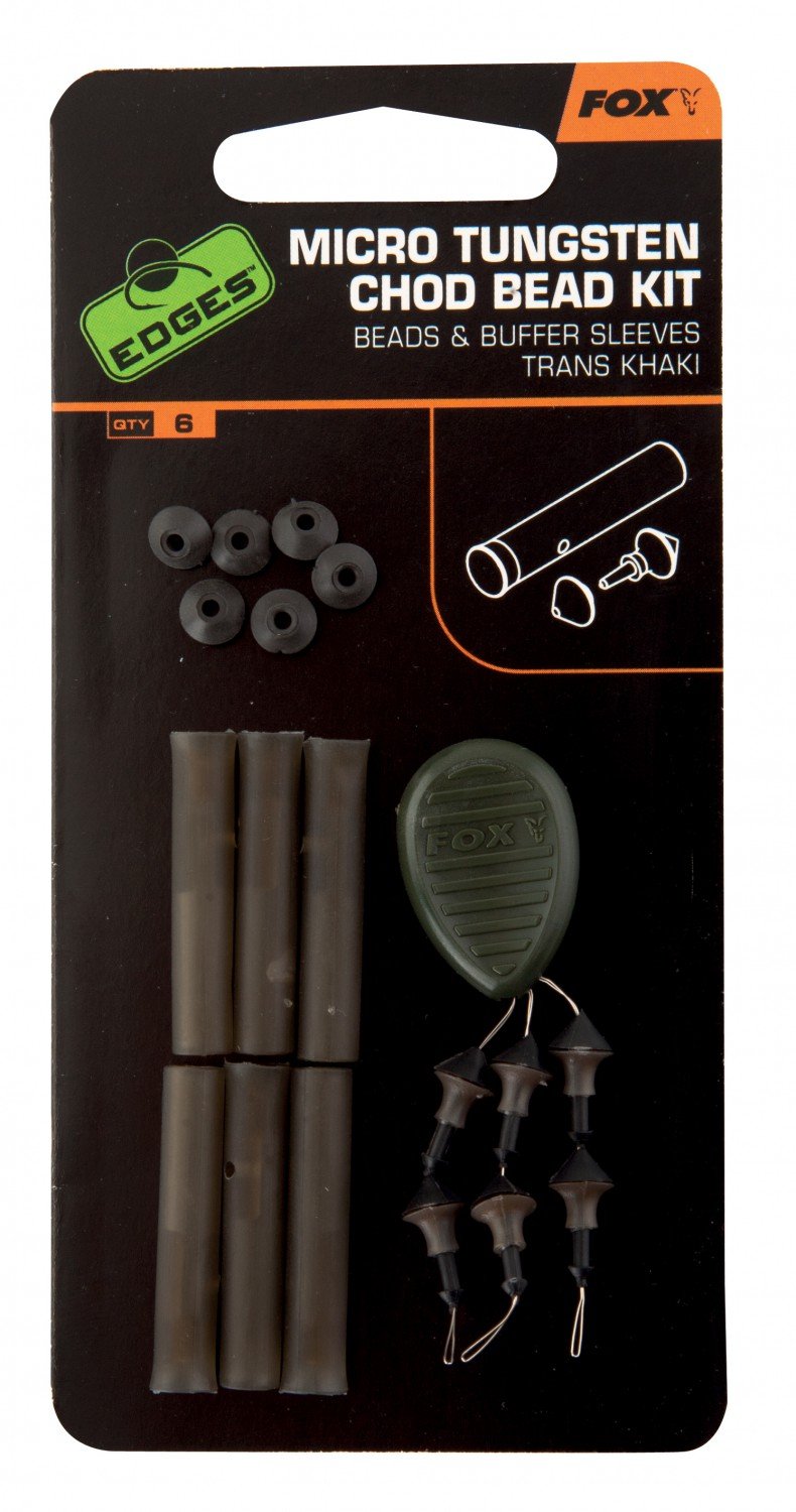 Fox Carp Fishing - NEW Edges Accessories - Micro Tungsten Chod Bead Kit - Beads