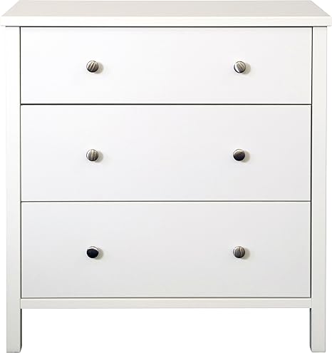 Steens Wide Chest With 3 Drawers White Amazon Co Uk Kitchen Home