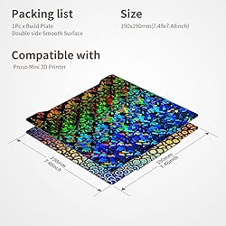 Upgraded Smooth PEK+PEC Sheet 190x190mm Dual-Sides