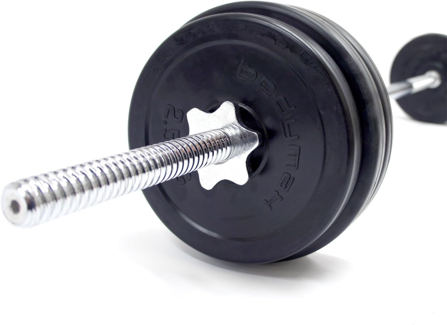 BodymaxDeluxe 30kg Rubber Barbell Kit