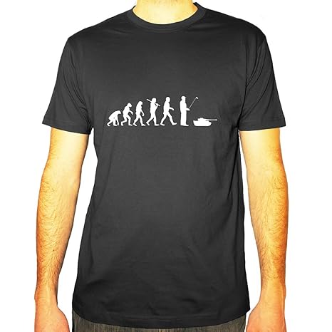 Shirtfun24 Herren Evolution RC Panzer Modellbau Fun T-Shirt
