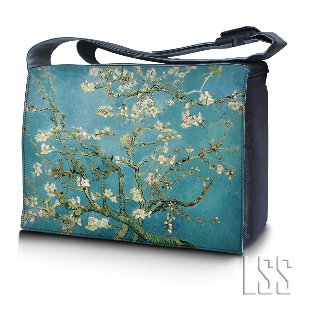 LSS 17 17.3 inch Laptop Padded Compartment Shoulder Messenger Bag Carrying Case for 16" 17" 17.3" or Smaller Size Notebook