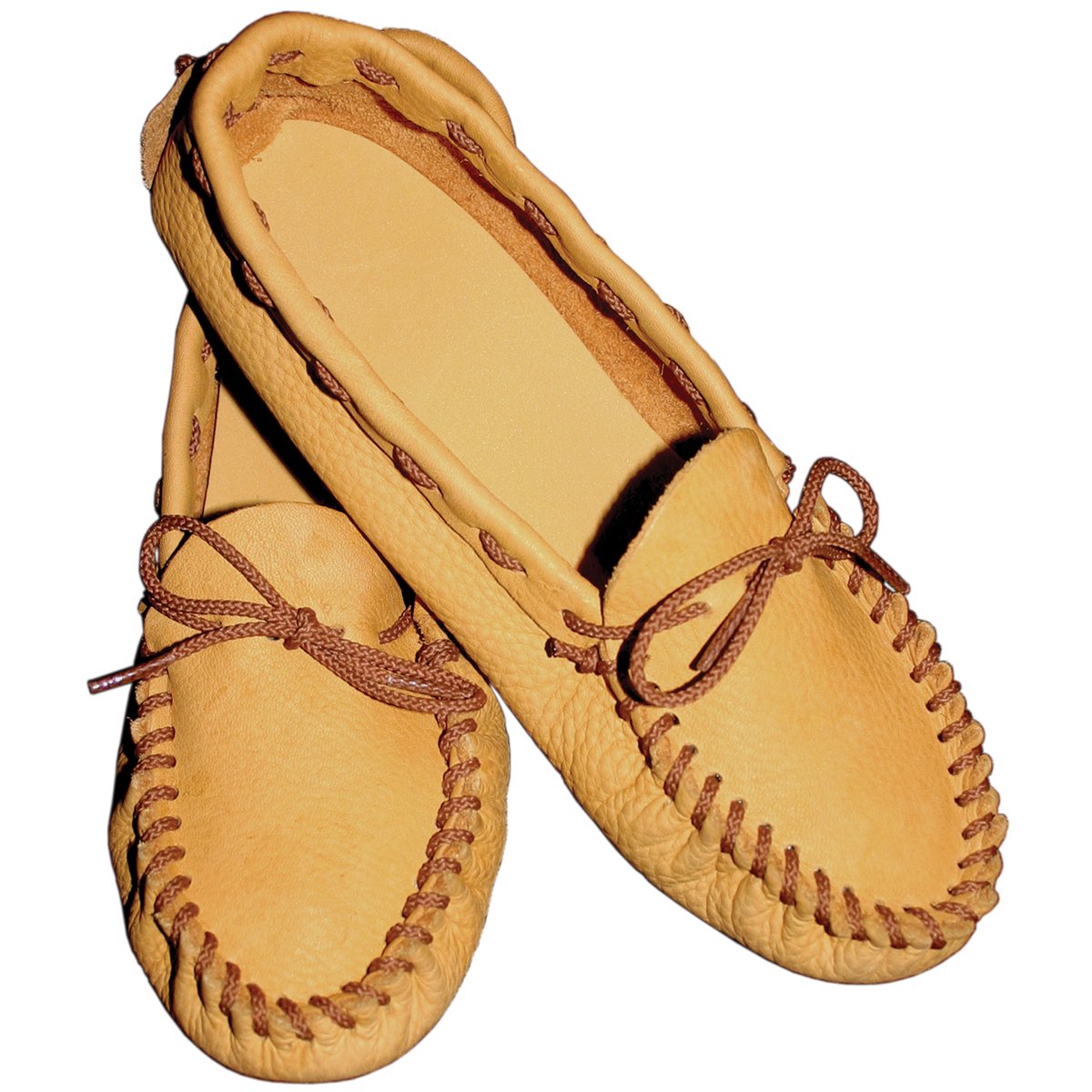 Realeather CraftsLeathercraft Kit Scout Moccasin-Size 12/13, Leather Deertan Cowhide, Golden Tan