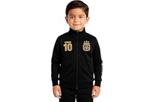 Icon Sports Officially Licensed Argentine Football Association Lionel Messi Track Jacket - Unisex Kids