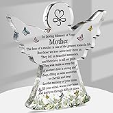 Jetec Sympathy Bereavement Gift Angel Red Cardinal Acrylic Memorial Gift for Loss of Loved One Remember Me Grieving Keepsake for Mom Dad Grandma Friend(Mom)