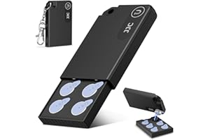 Portable Size 675 LR44 Battery Case Holder Storage, Pop-up Design Hearing Aid Batteries Case for 6x P675 AG13 ZA675 PR44 P675