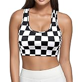 Tadxcjz Sports Bra for Women Racerback Workout Bras Padded Crop Tank Top for Yoga Gym Fitness