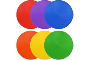 PATIKIL Spot Markers, Non-Slip Floor Dots Agility Markers Flat Field Cones Poly Dots for Gym PE Speed Training